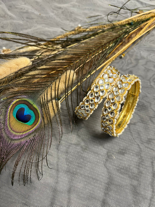 BA116 Pachi Kundan Bangles - 2.6