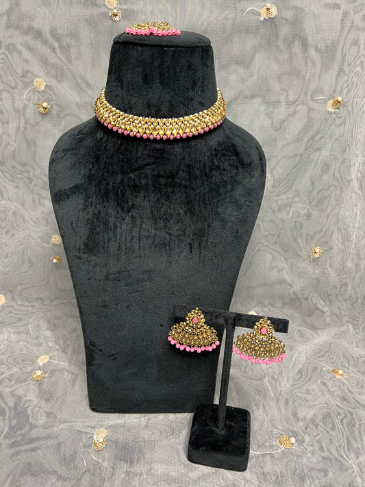 PY301 Polki Necklace Set