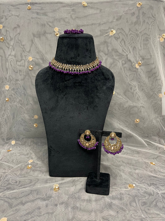 PY206 Polki Necklace Set