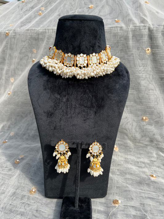 BA59 Mother of Pearl Necklace set