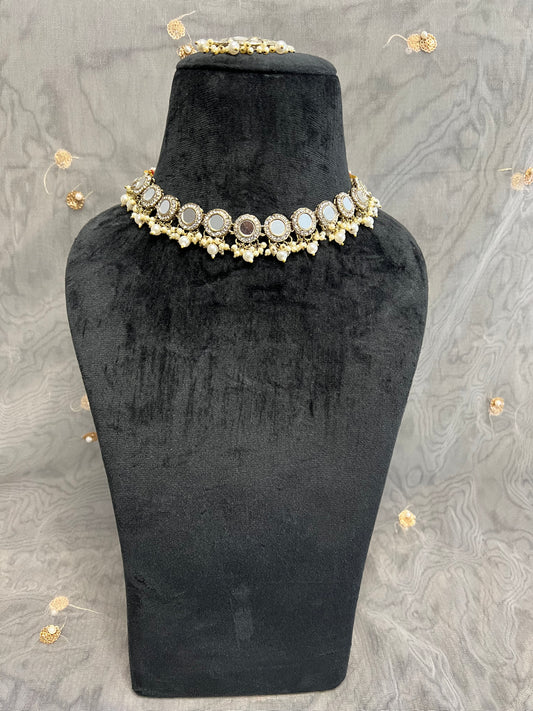 PY260 Mirror Necklace set