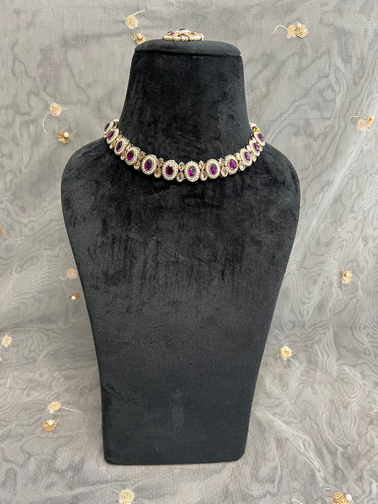 PY265 Polki Necklace Set