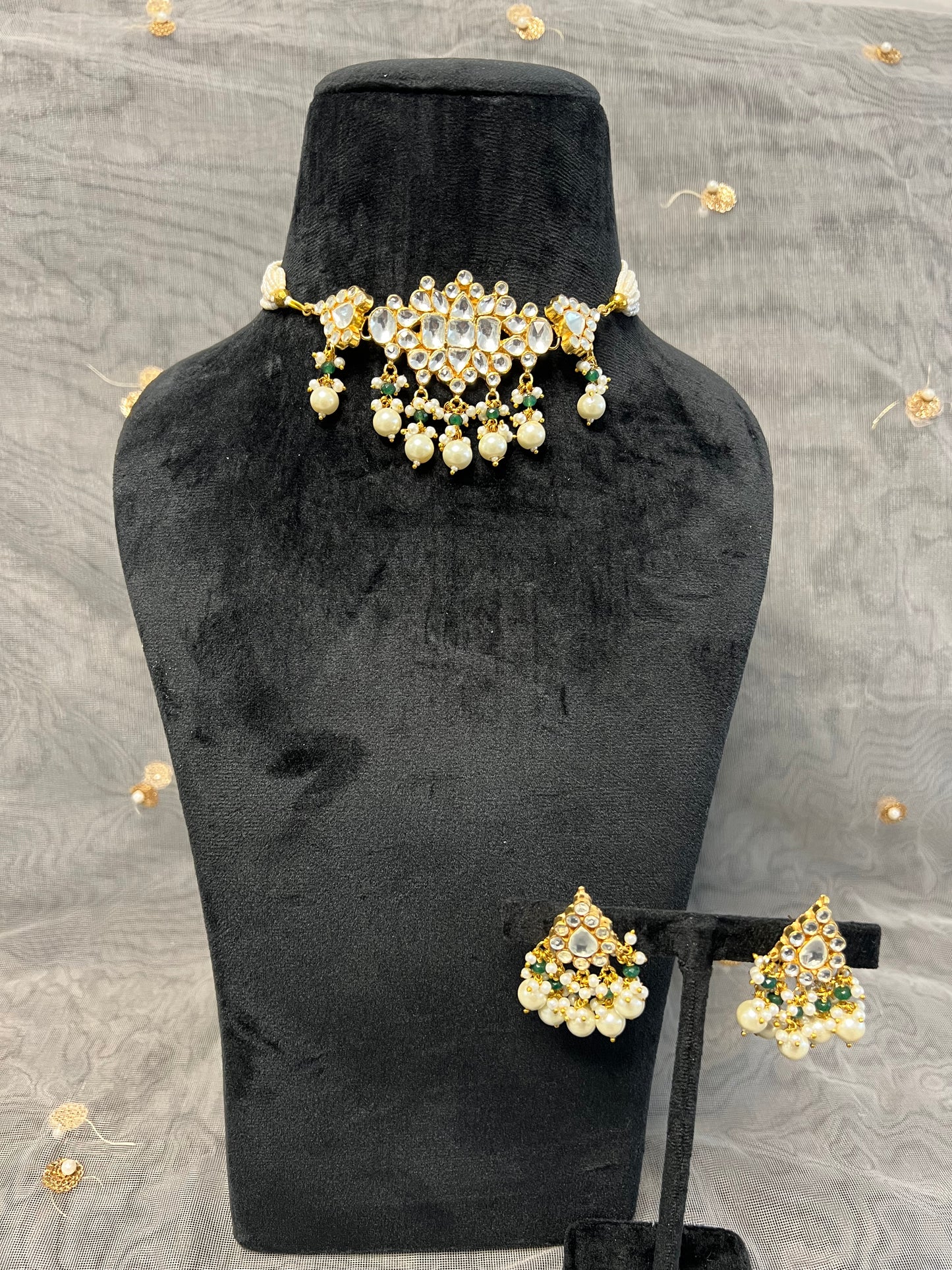 BA102 Pachi Kundan Necklace Set