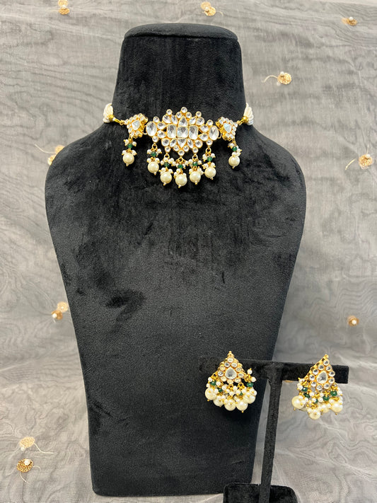 BA102 Pachi Kundan Necklace Set