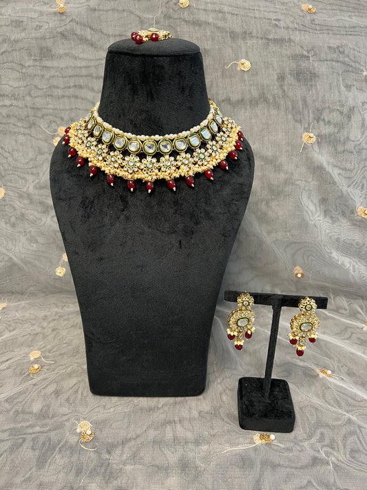 PY343 Polki Necklace Set