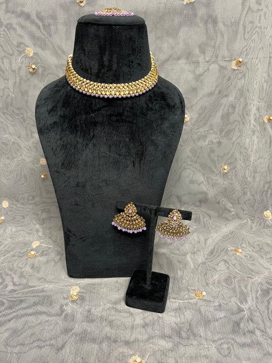 PY303 Polki Necklace Set