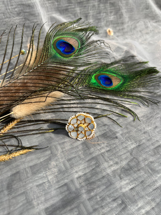 BA63B Mother of Pearl Ring