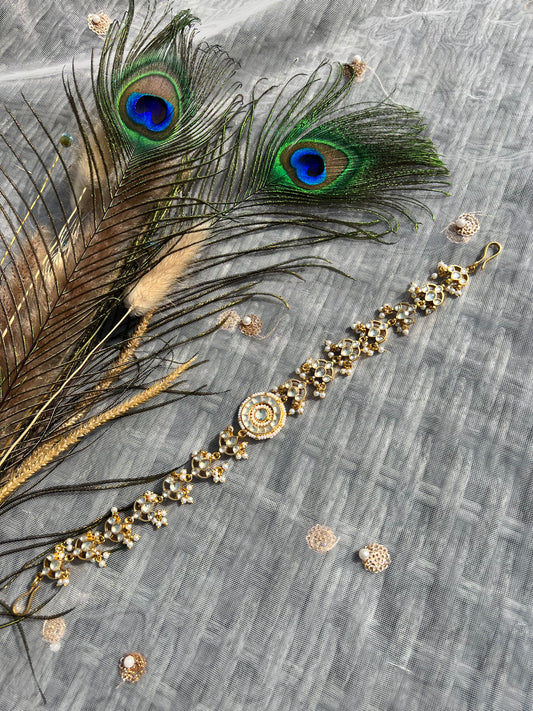 BA85 Pachi Kundan Sheeshpatti