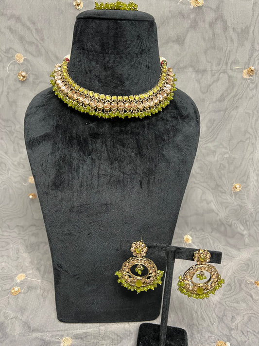 PY294 Polki Necklace Set