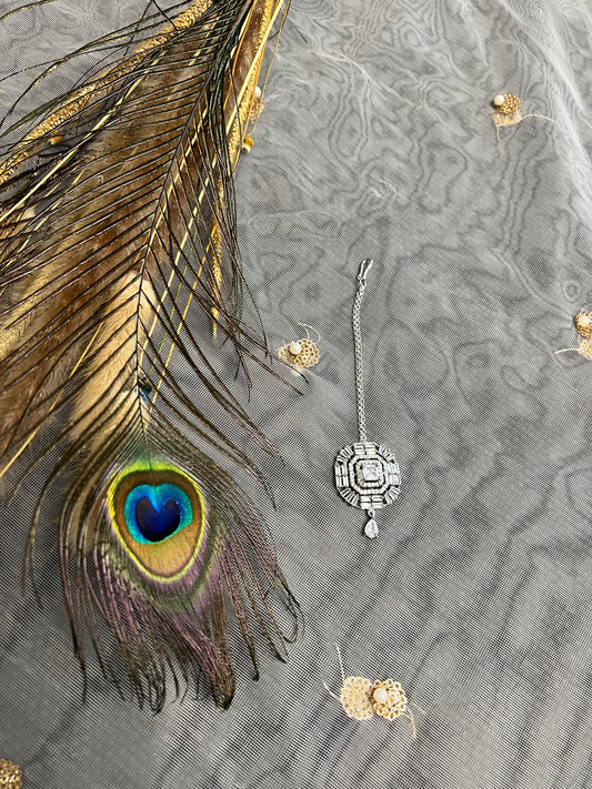 PY251 American Diamond Maang Tikka