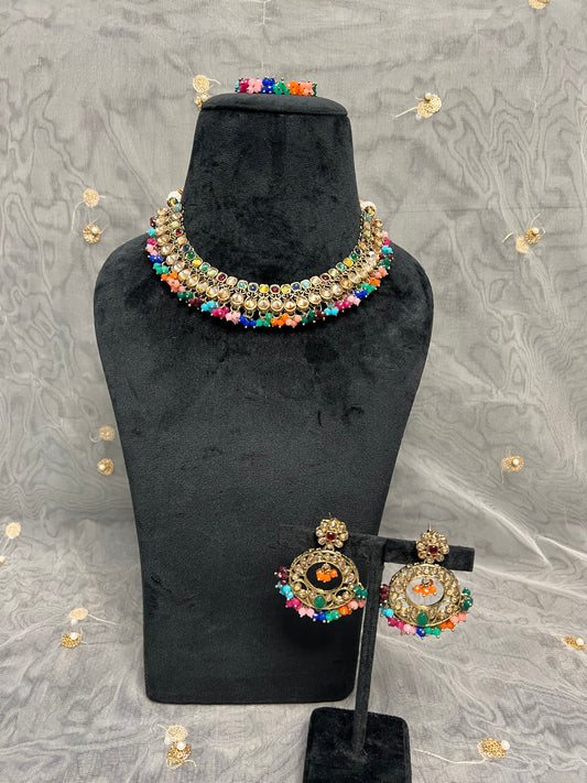 PY224 Polki Necklace Set