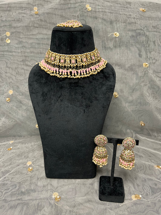 PY307 Polki Necklace Set
