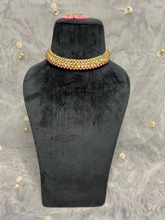 PY301 Polki Necklace Set