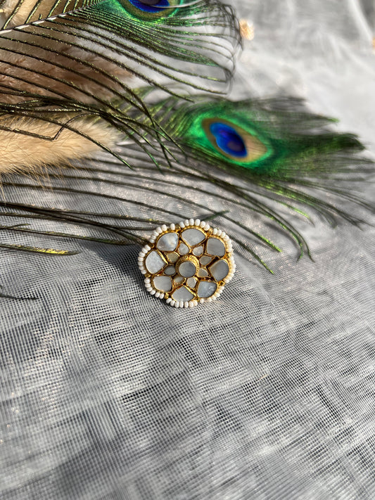 BA63B Mother of Pearl Ring