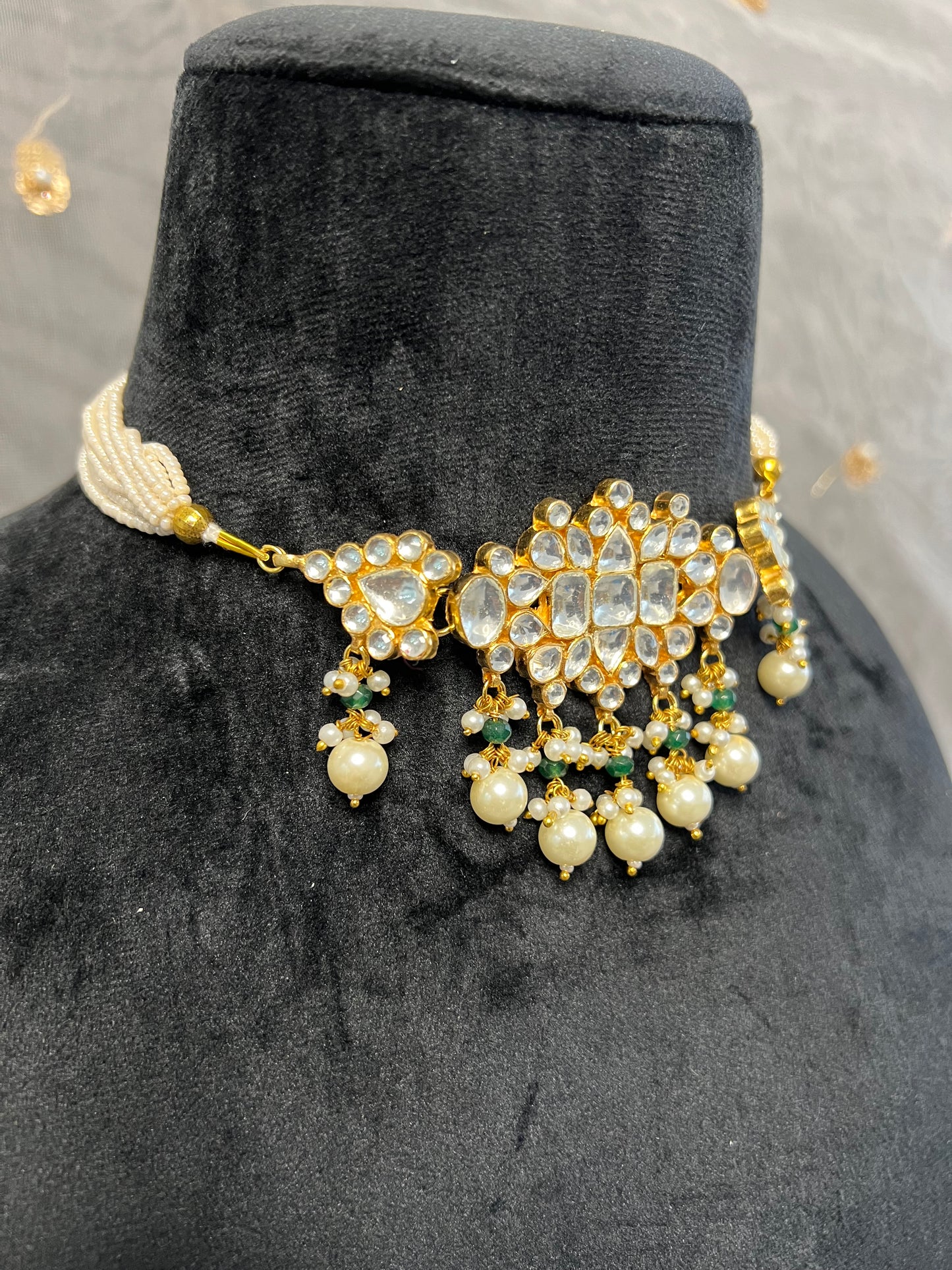 BA102 Pachi Kundan Necklace Set