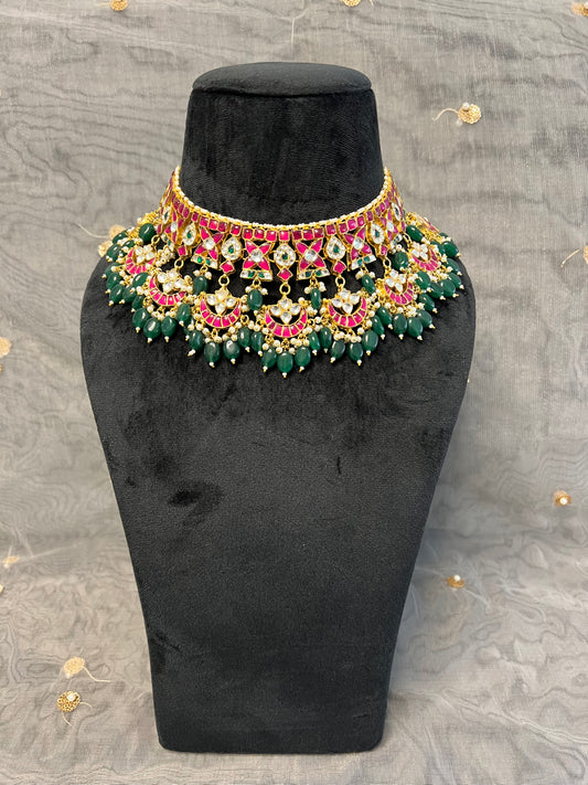 BA115 Pachi Kundan Necklace set