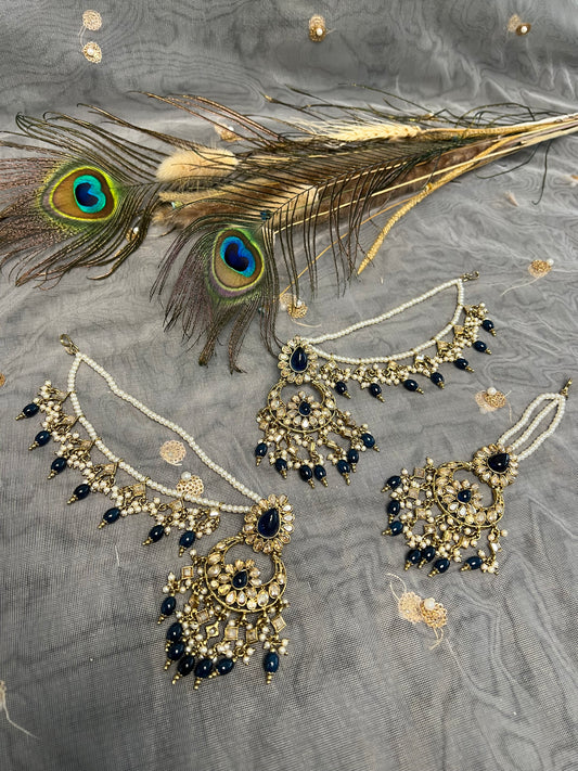 PY345 Earring and Maang Tikka set