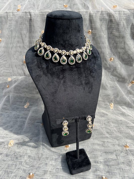 BA53 American Diamond Necklace set