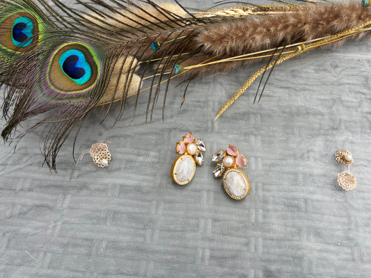 AW14 Gem Stone Earrings