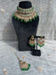 PY173 Polki Double Layer Bridal Necklace set