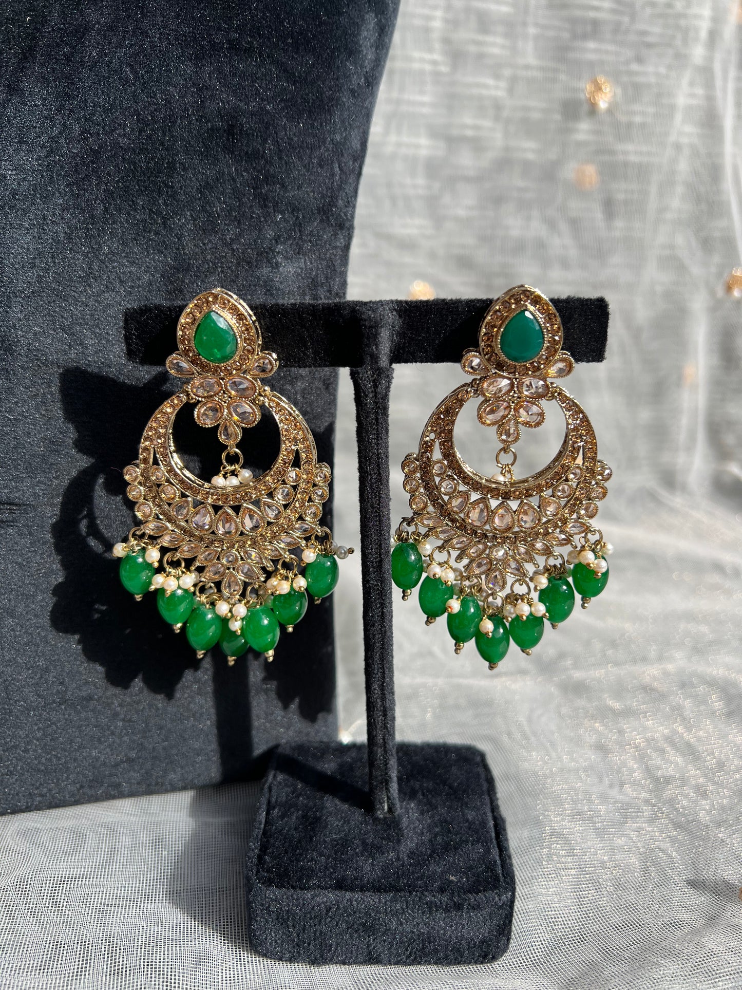 PY173 Polki Double Layer Bridal Necklace set
