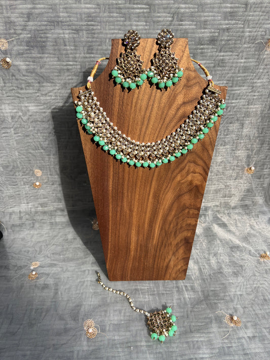 PY118 Polki Necklace set