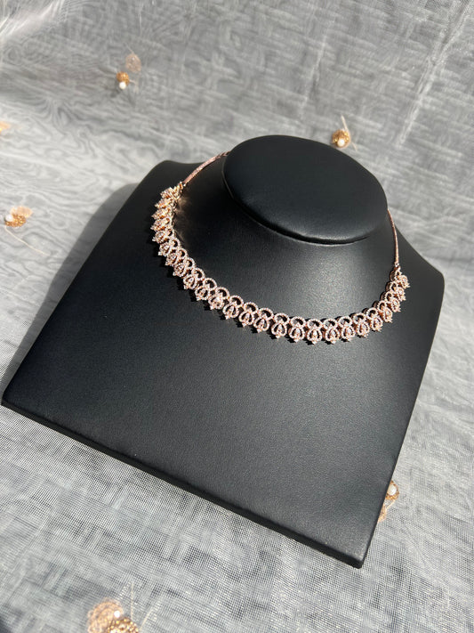 PY167 American Diamond Necklace set