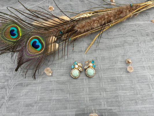 AW16 Gem Stone Earrings