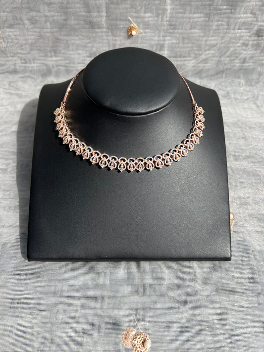 PY167 American Diamond Necklace set