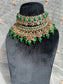 PY173 Polki Double Layer Bridal Necklace set
