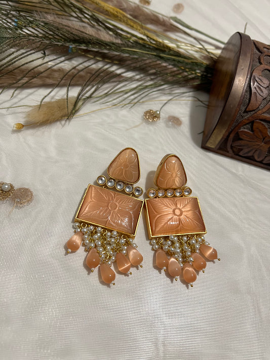 SKU61 Onyx Stone Earrings