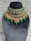 PY173 Polki Double Layer Bridal Necklace set