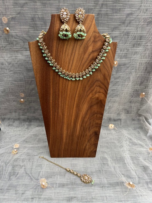 PY123 Polki Necklace set